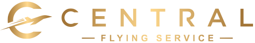 Gold logo image for Central Flying Service