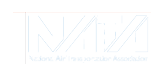 White logo image for NATA (National Air Transportation Association)